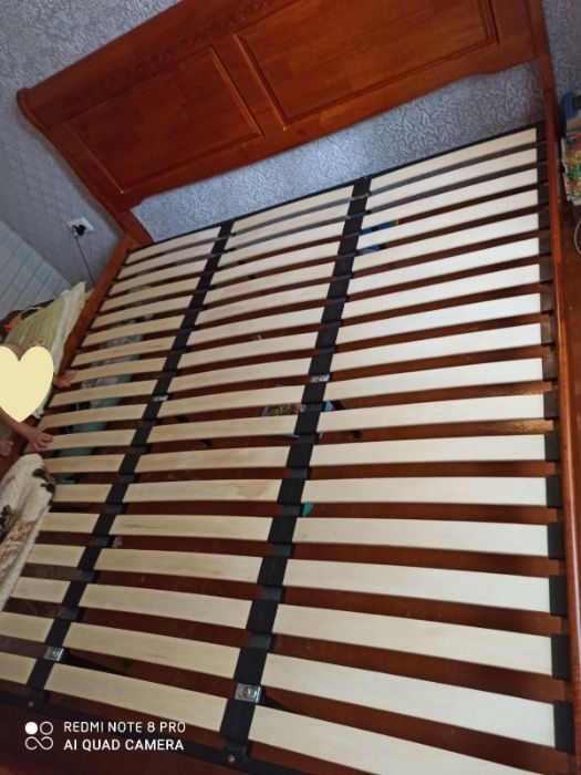 Двуспальная деревянная кровать польская SIGNAL без матраса.