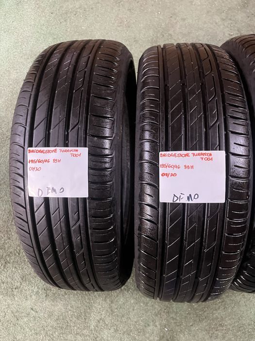 4x 195/60R16 89H BRIDGESTONE TURANZA T001 opona letnia DEMO