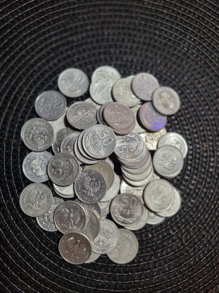 Monety PRL różne roczniki 50gr.