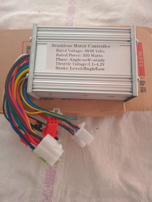 Контролер до електровелосипеда 36/48v 350w 18A ,курок газу, ручка газу