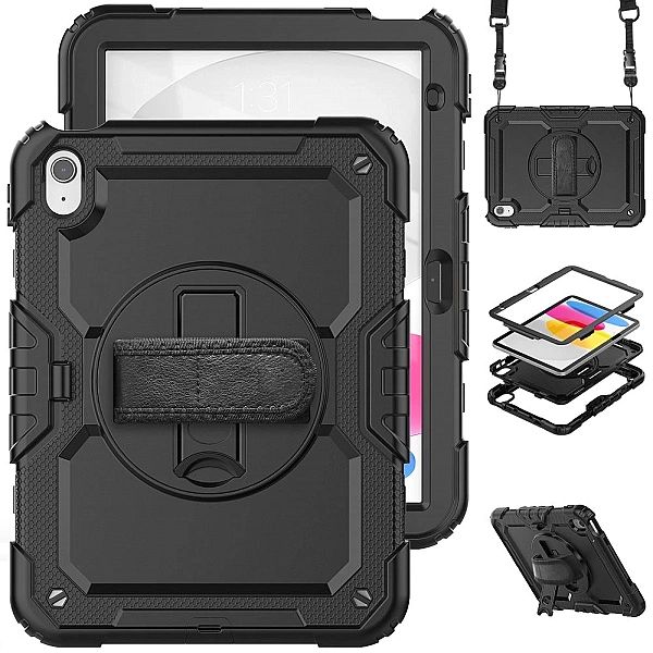 Etui Tech-Protect Solid360 na iPad 10.9" 2022 - czarne