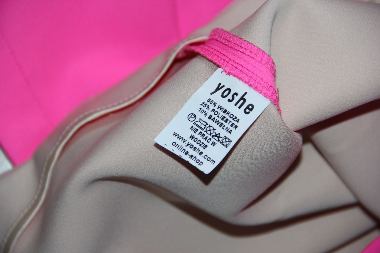 yoshe różowa spódniczka bluzka sukienka m s hilfiger hexeline clarks