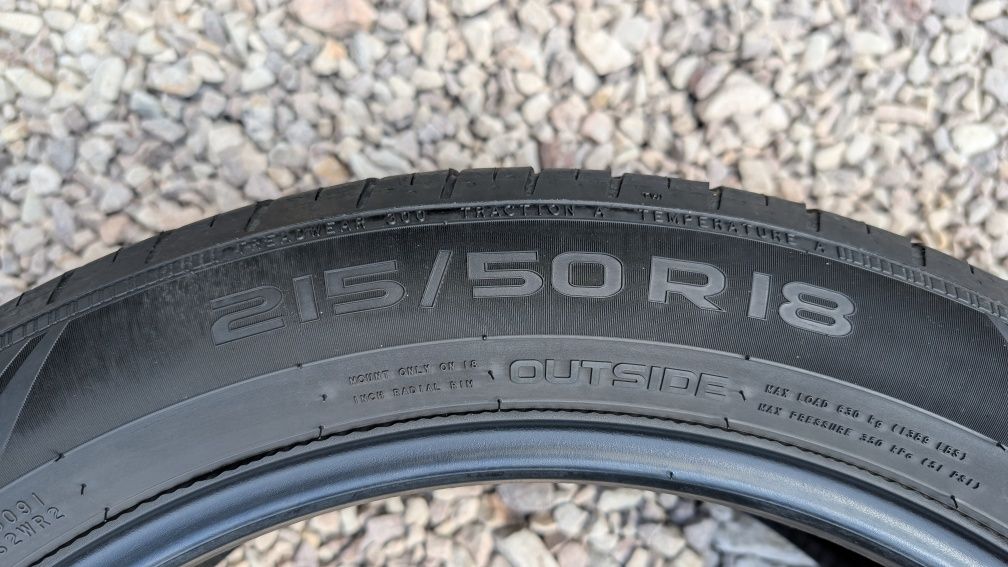 2x 215/50/18 Nokian Tyres Wetproof 6 mm 2022r Jak nowe