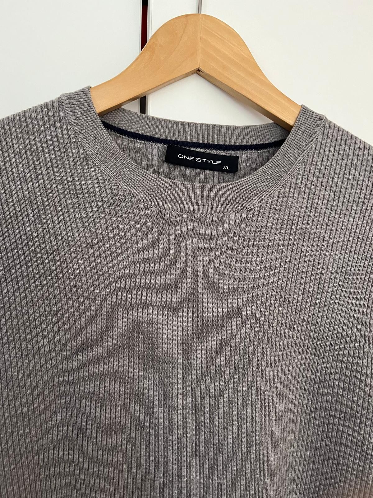Sweter sweterek męski szary Nowy L/XL