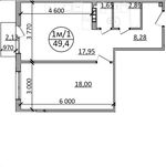 Продаж 1к квартира с. Басівка (біля Львова), ціна: 835 USD/м²