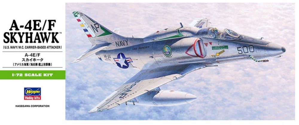 Hasegawa B09 samolot A-4E/F Skyhawk model do sklejania 1:72
