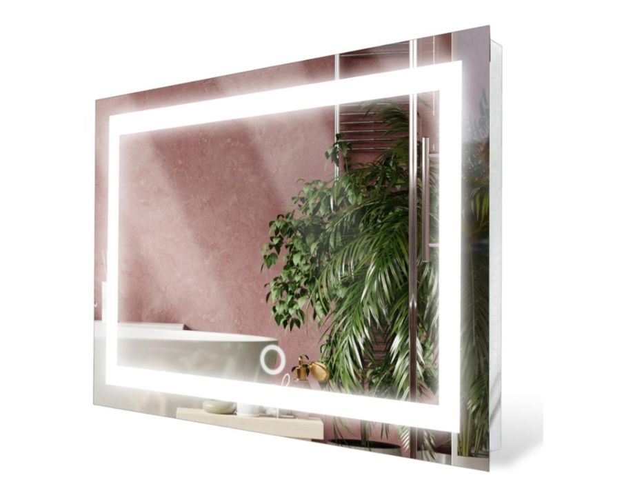 Lustro łazienkowe LED 80x60 włącznik dotykowy