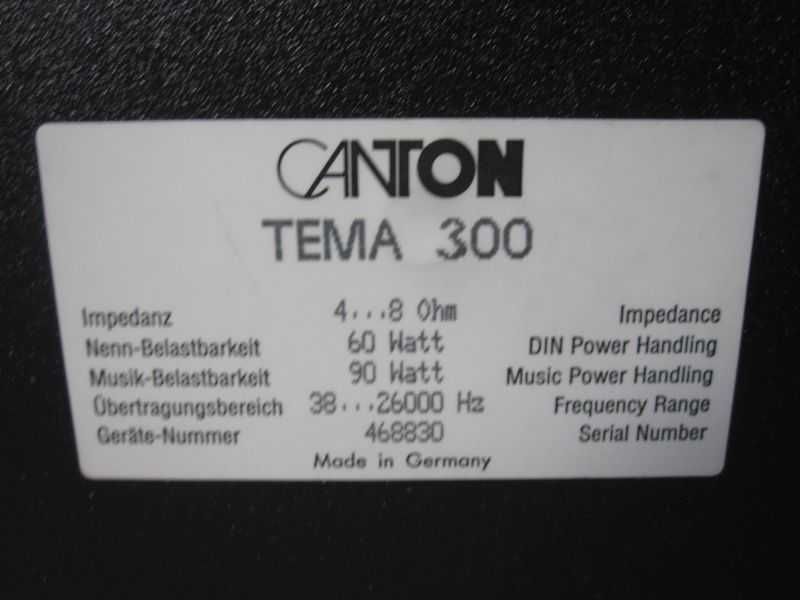 Kolumny CANTON TEMA 300 - rzadkość.