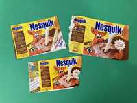 Lote de 3 Rótulos da Nesquik Cangurik Anos 80