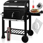 Grill Węglowy XXL z pokrywą i kółkami