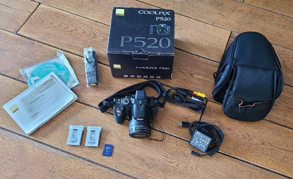 Aparat Nikon Coolpix P520 Zestaw Nowe Akumulatory
