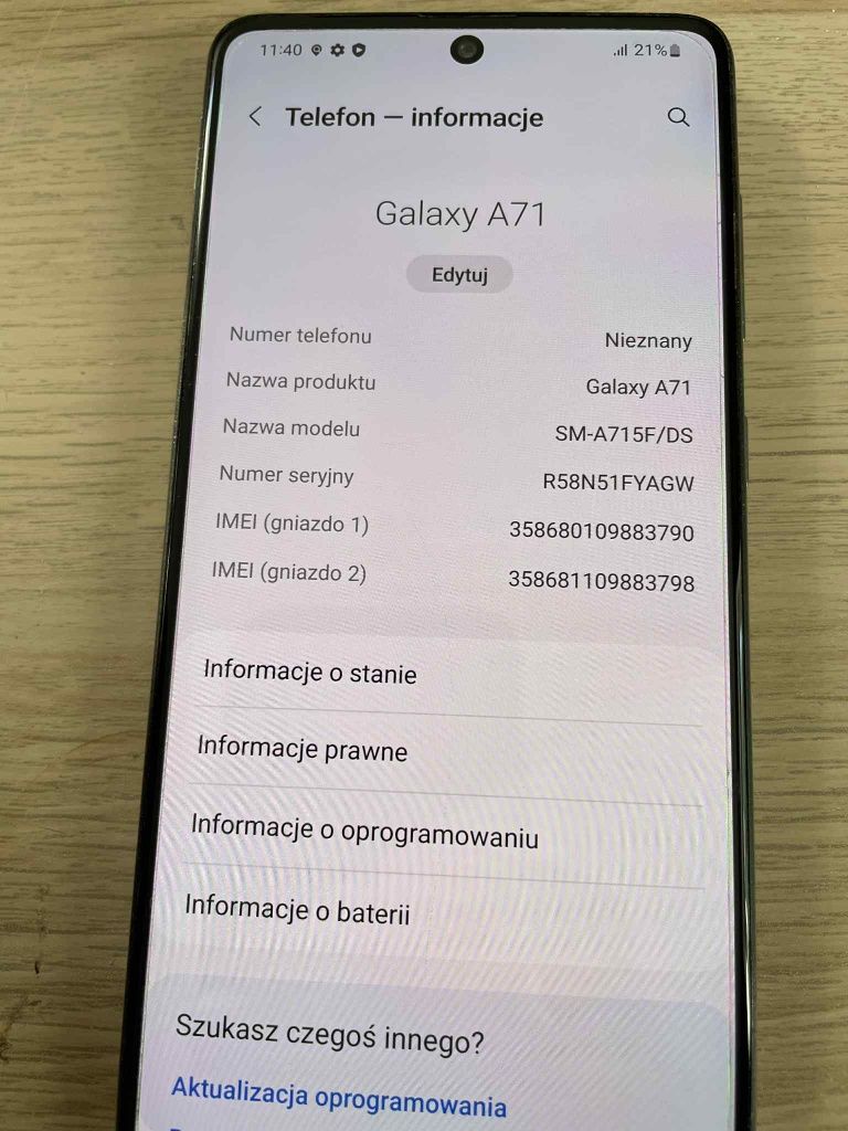 Samsung a71 128gb bdb gratis 6 etui