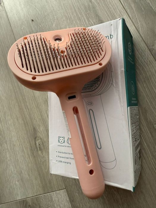 Szczotka parowa dla psa i kota samoczyszcząca. Do pielęgnacji sierści