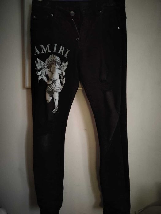 Spodnie Jeans Amiri Angel Skinny Fit Czarne