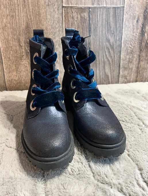 Botki damskie Tommy Hilfiger Metallic Cleated Lace Up Boot 38