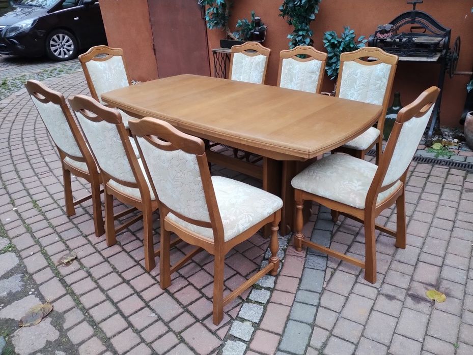 Duży stół rozkładany debowy do salonu od 8 do 18osob