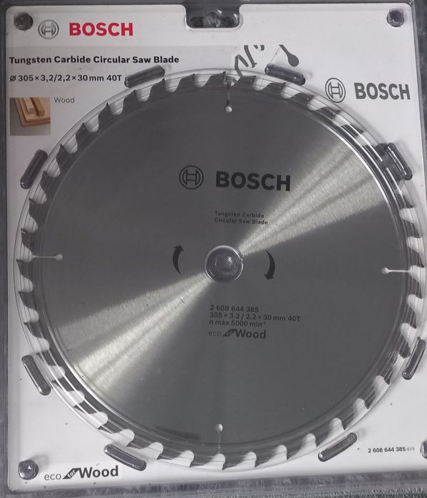 Диск пиляльний Bosch Eco for Wood 305х30мм на Z40 та на Z100, дерево