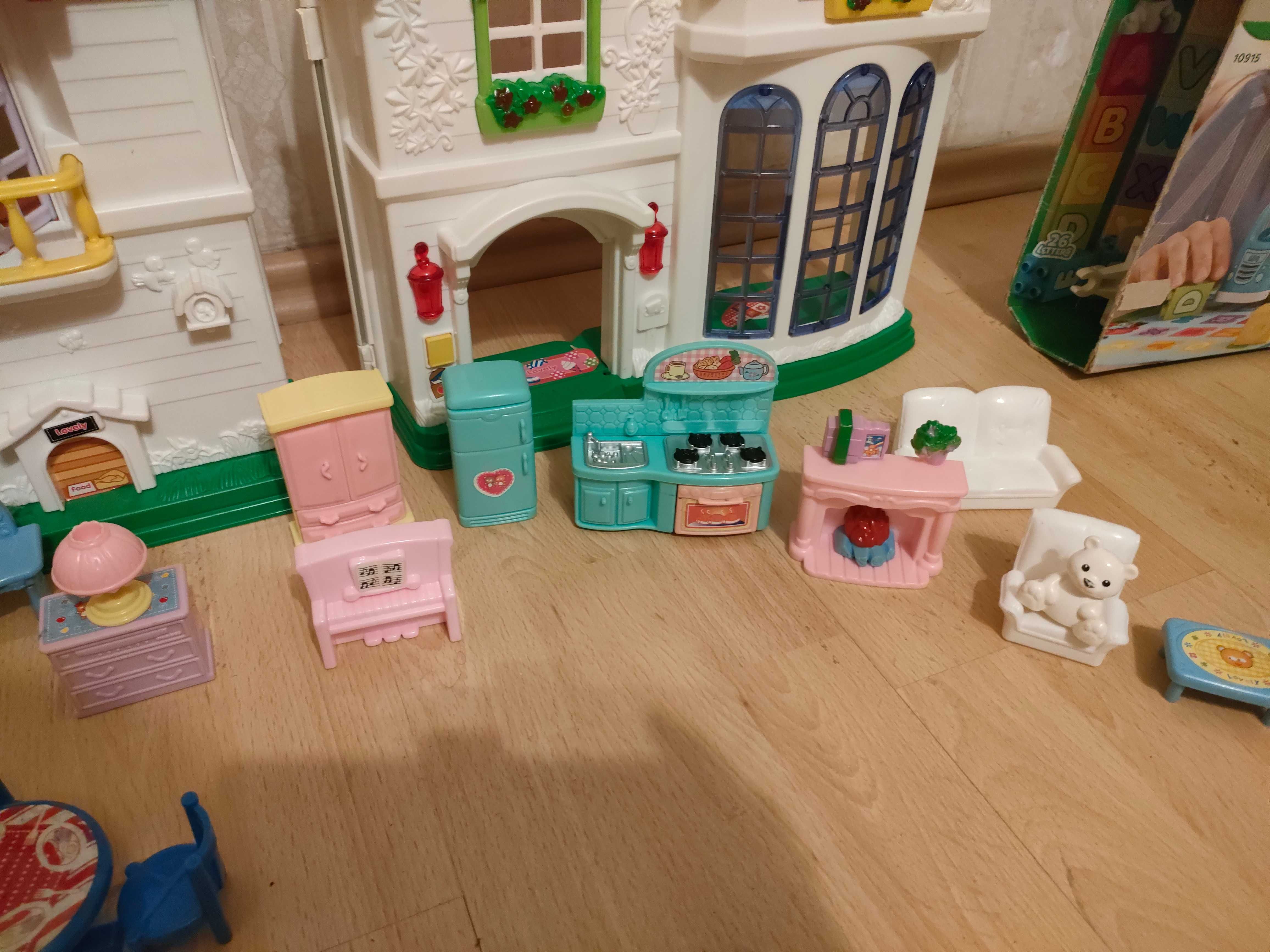 Domek dla lalek, meble dla lalek+Lego Duplo