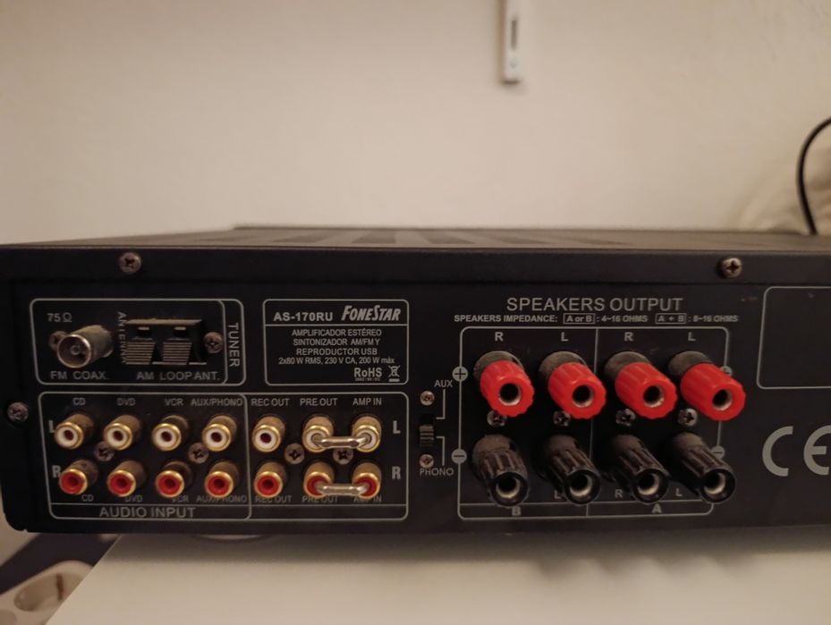Amplificador estéreo Hi-Fi Fonestar AS-170RU.