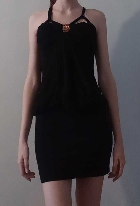 Стильна чорна літня сукня/плаття