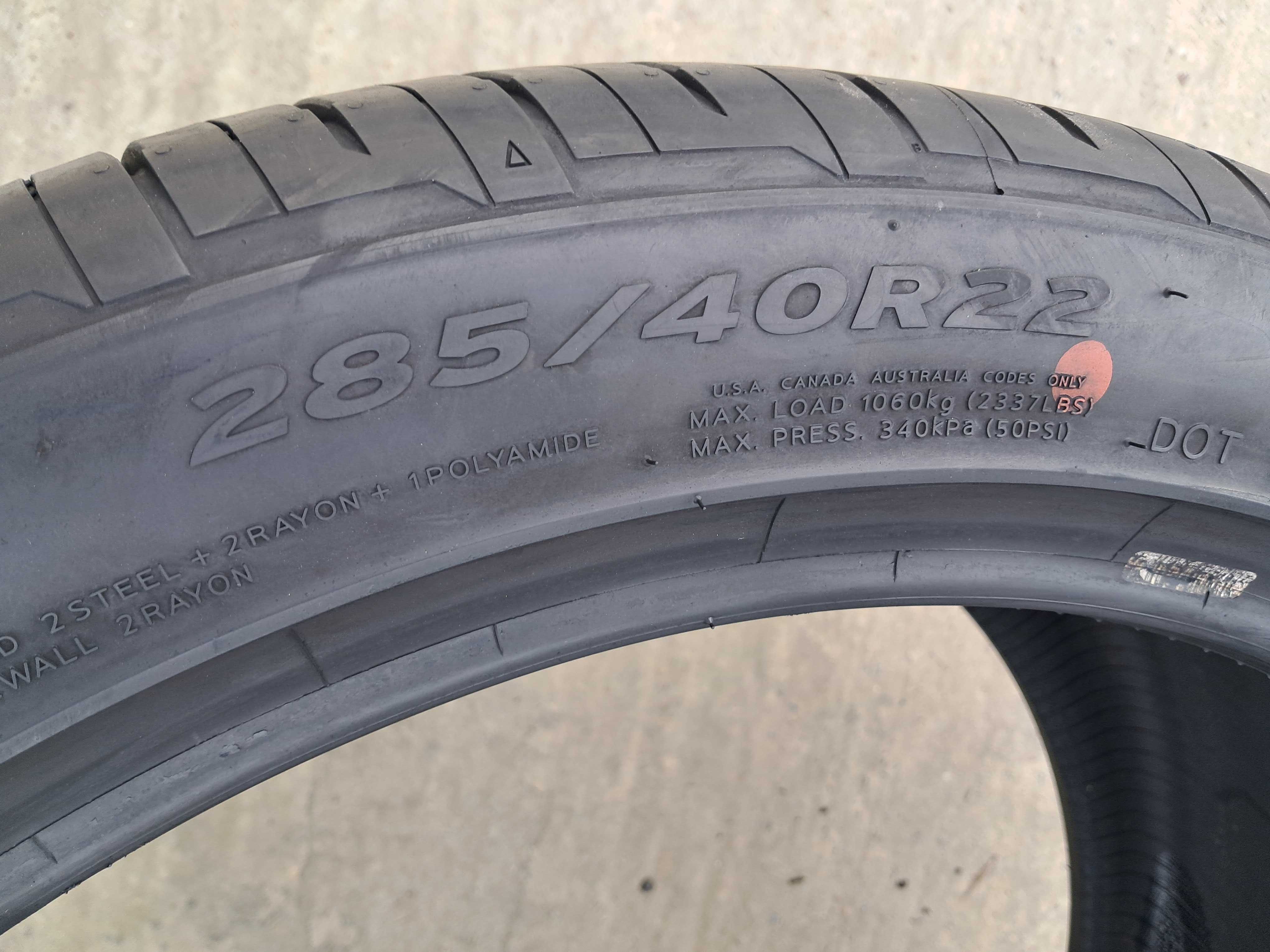 Резина літня, одиночка, 285/40 R22 Hankook Ventus S1 EVO3 SUV AO