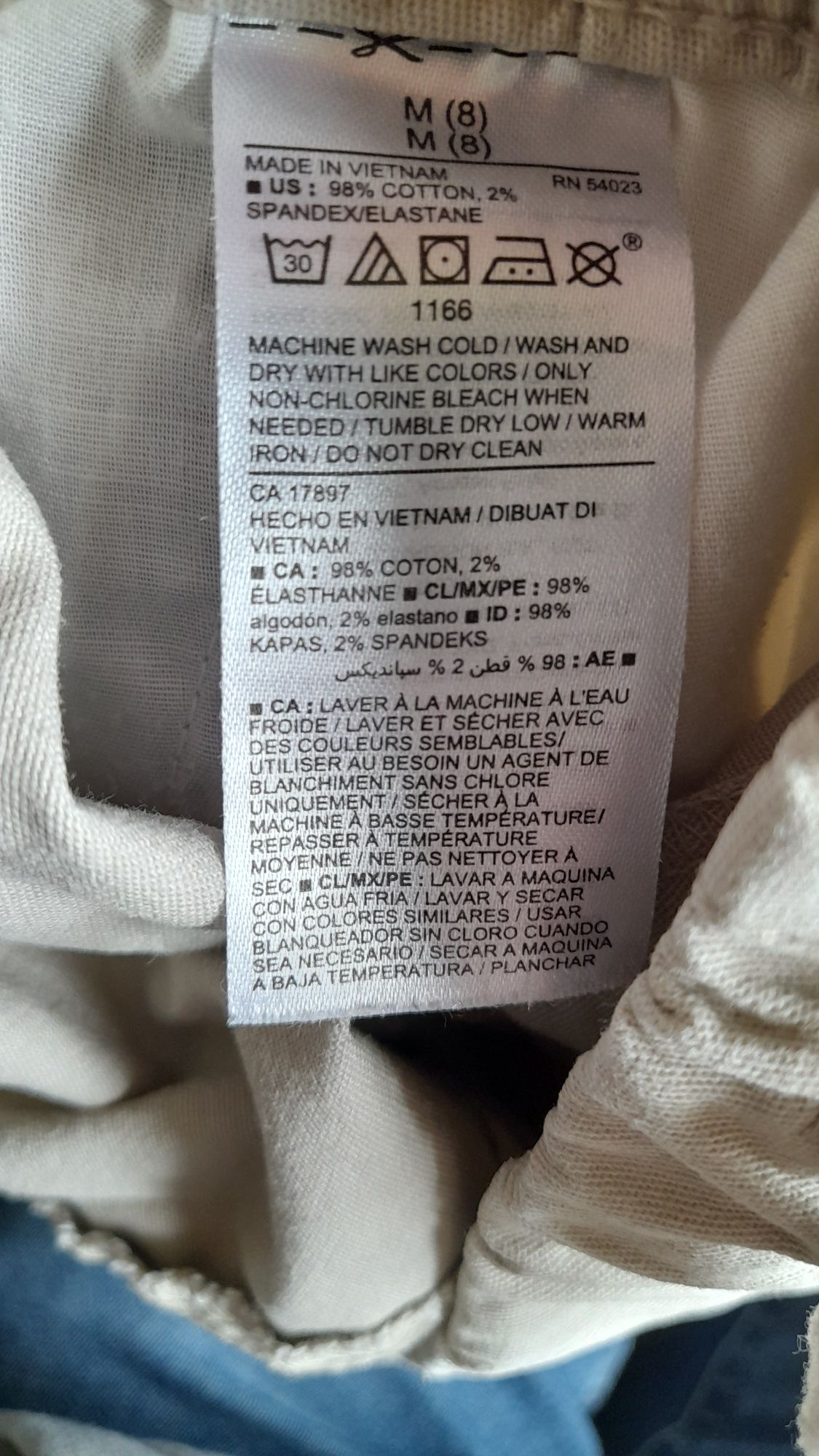Spodenki beżowe old navy 128