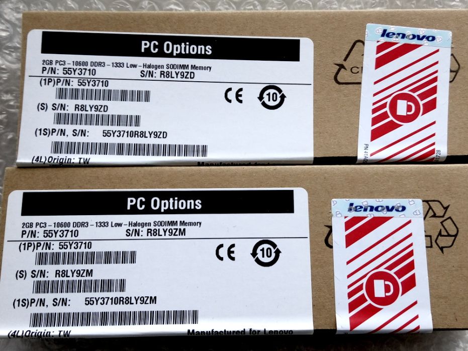 2 Gb SO-DIMM DDR3-1333 (new in box).