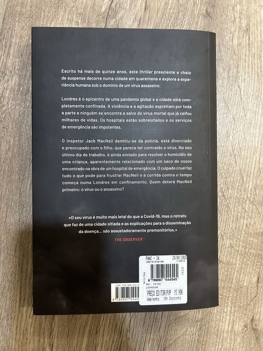 Livro “Lockdown” Peter May