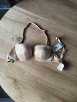 Biustonosz nowy 70E strapless bezowy polskiej firmy Corin