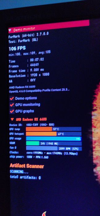 Видеокарта Armor rx6600 8gb на гарантии