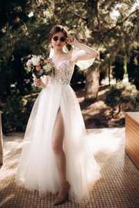 Свадебное платье со шлейфом/ весільна сукня