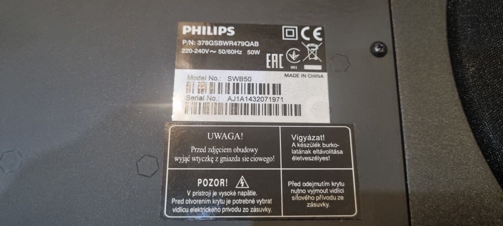 Subwoofer Philips SWB50