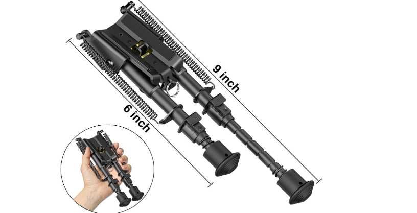 Сошки CVLIFE 6-9 дюймів  з адаптером Пікатінн
