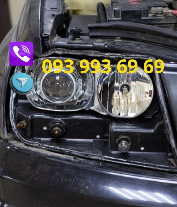 Антихром авто Bi-LED линзы в фары полировка авто нанокерамика Bi led
