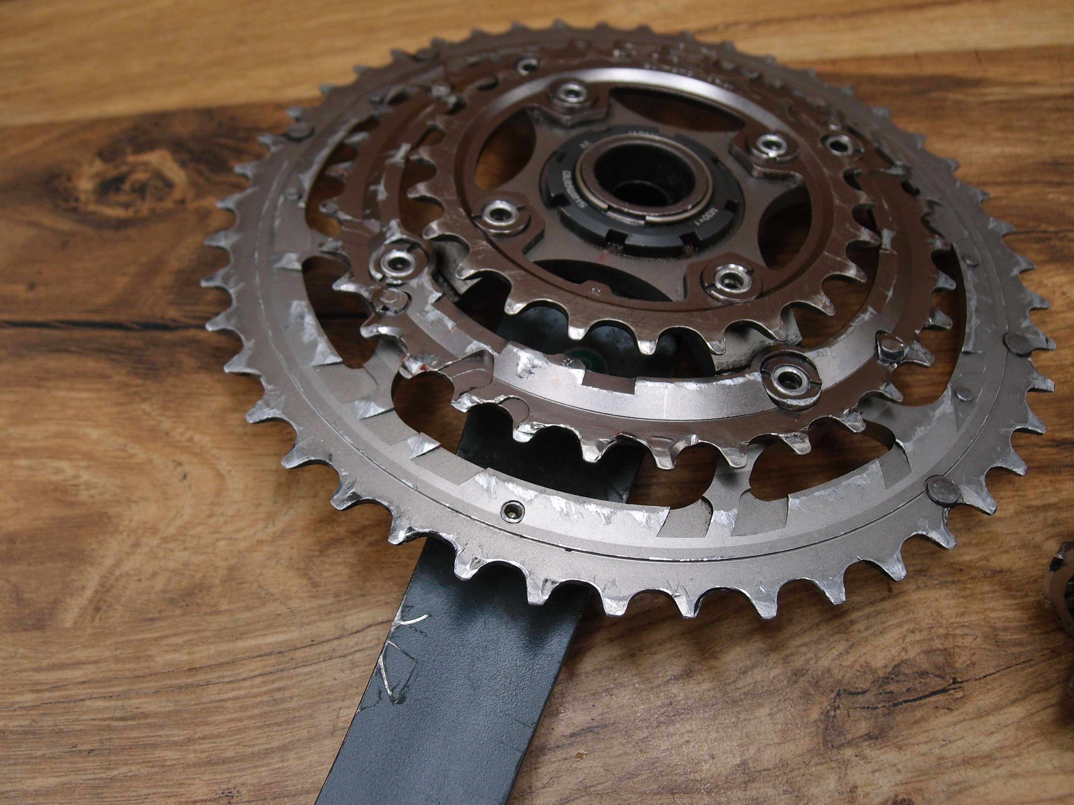 korba rowerowa Shimano XTR FC-M952 szarak MTB + wkład suportu BB-M952