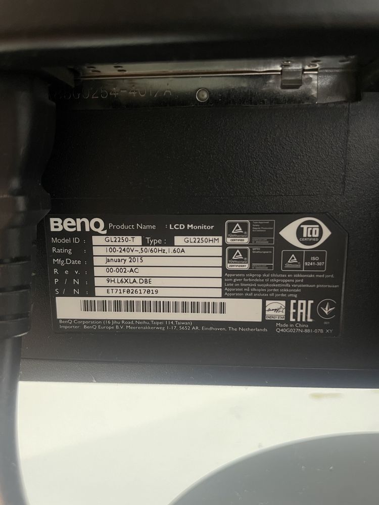 Monitor BenQ 21 cali 60Hz używany