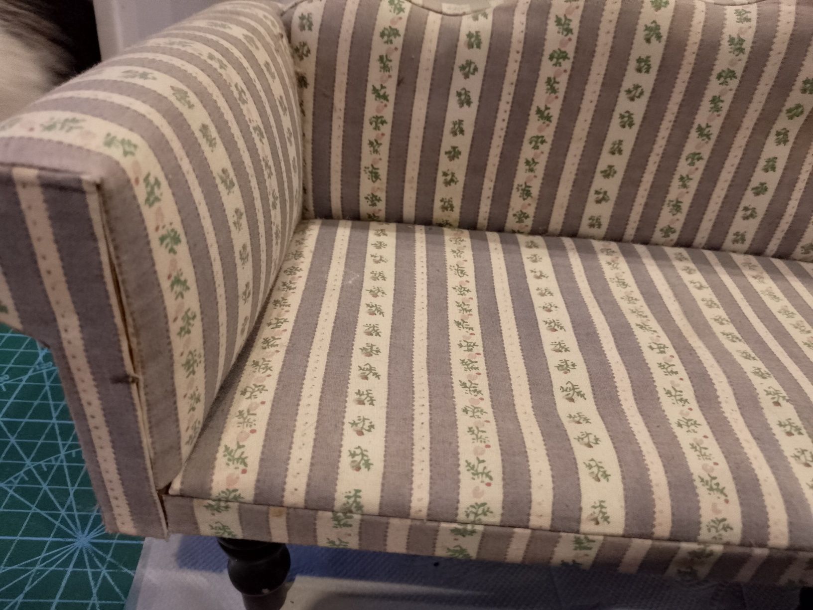 Kanapa sofa dla lalek stara vintage unikat