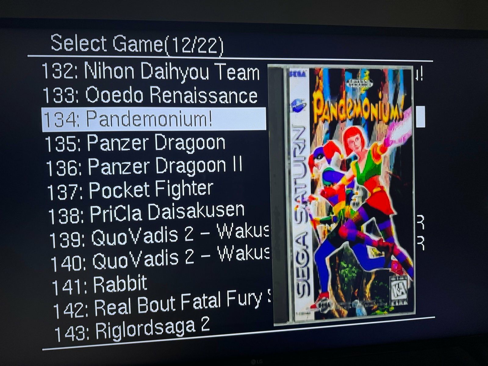 Sega Saturn NTSC Japan / Opção Cartucho SAROO