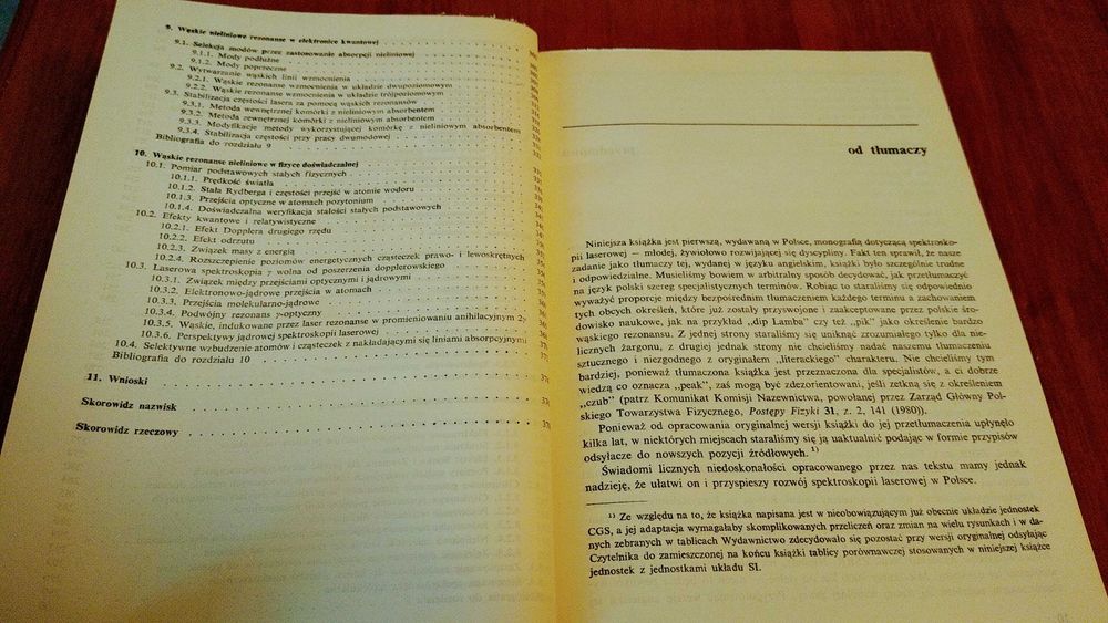 Nieliniowa spektroskopia laserowa Letochow Czebotajew twarda bdb-