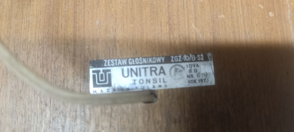 Glosniki unitra do renowacji