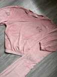 Welurowy dres z dzwonami r. 158/164
