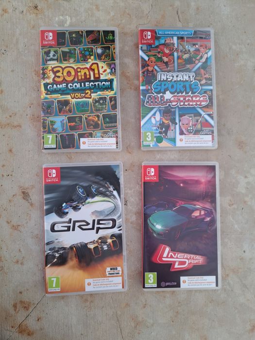 Conjunto 4 jogos nintendo switch
