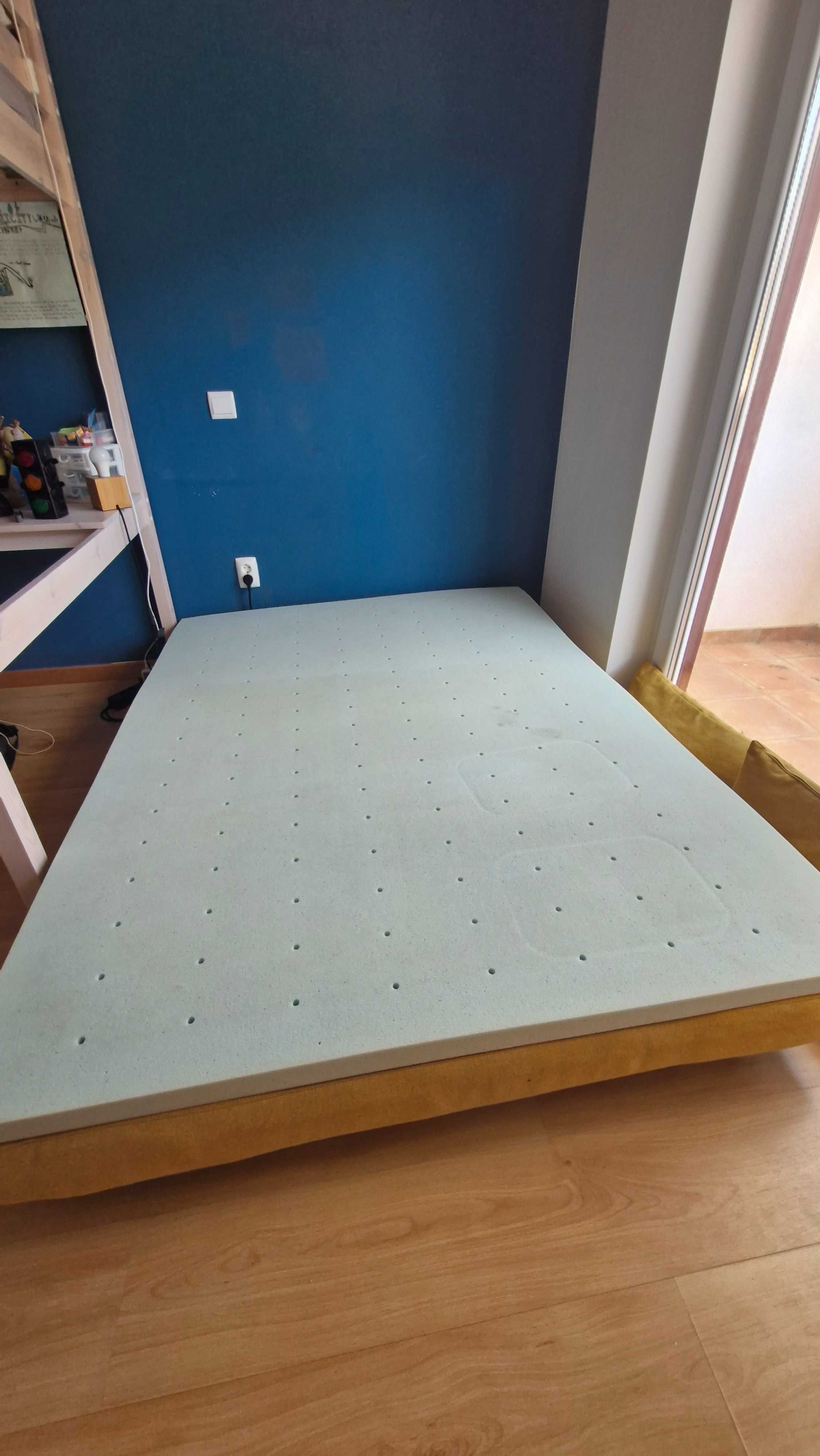 Sofá-cama banco clic-clac,  cor amarelo mostarda