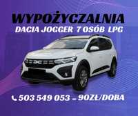 Wypożyczalnia samochodów Dacia Jogger LPG 7 osób Wynajem Bus 7 osobowy