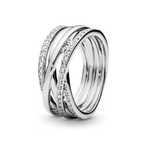Anel Entwined Pandora em Prata de Lei 925 Novo