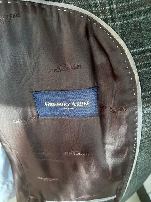 пиджак шерстяной Грегори Арбер 50 размер в клетку
