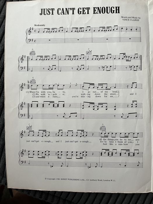 Depeche Mode Just Can’Get Enough Zeszyt nutowy