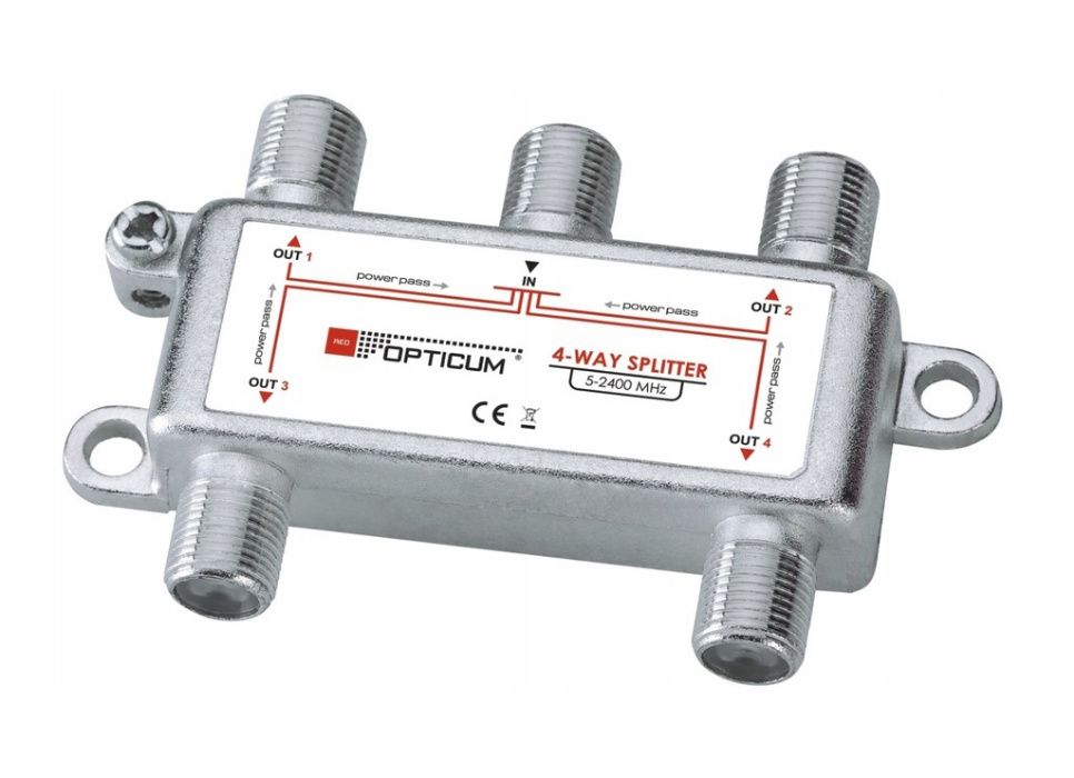 Rozgałęźnik OPTICUM 4-WAY HQ 5 - 2400 MHz 4drożny