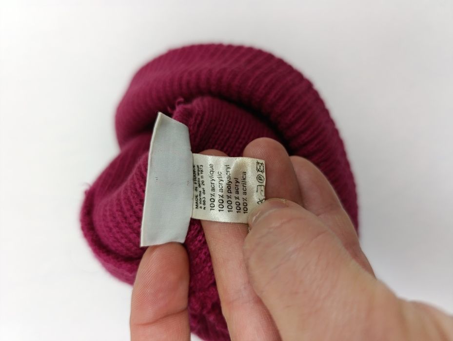 Винтажная шапка бини lacoste beanie hat