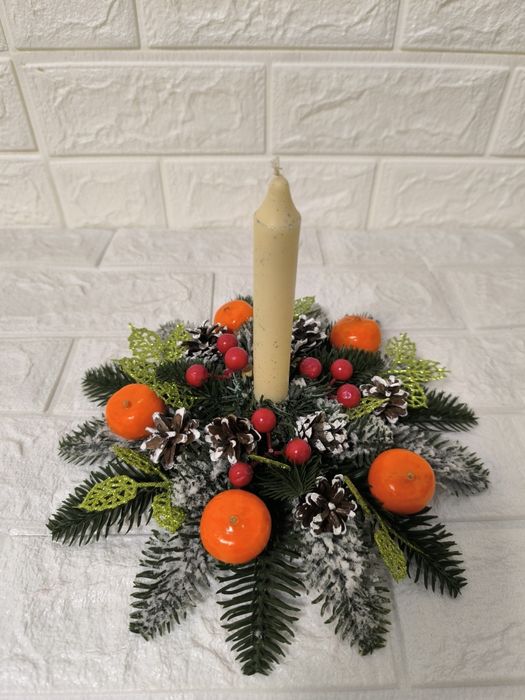 Новогодние подсвечники